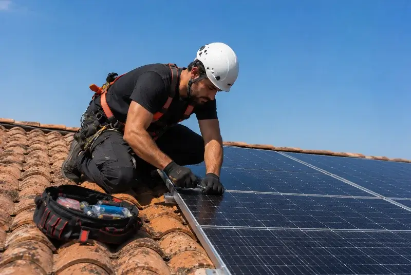 Maintenance et monitoring de panneaux solaires à Tuchan
