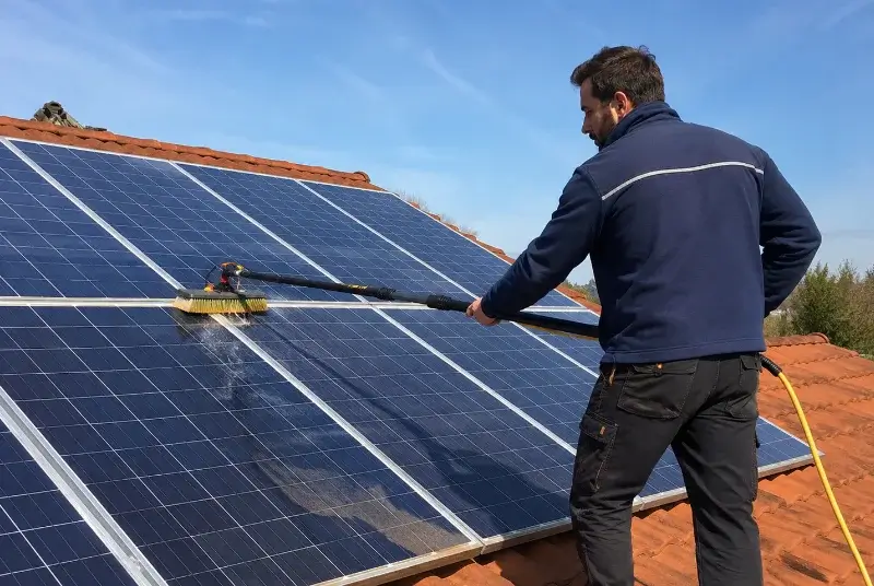 Nettoyage et entretien de panneaux solaires à Tuchan